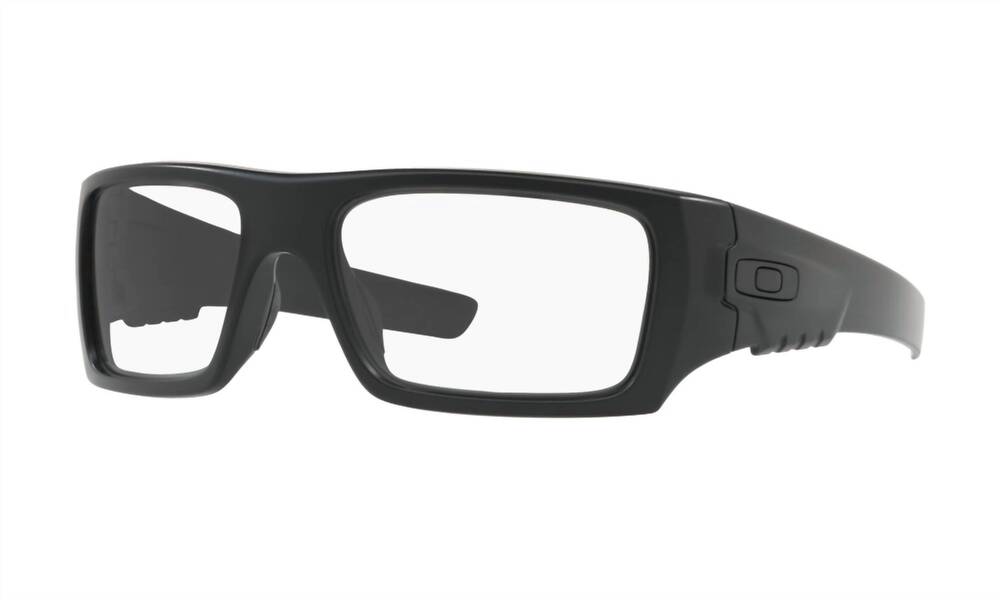 NEW OAKLEY men's det cord sunglasses in matte black clear